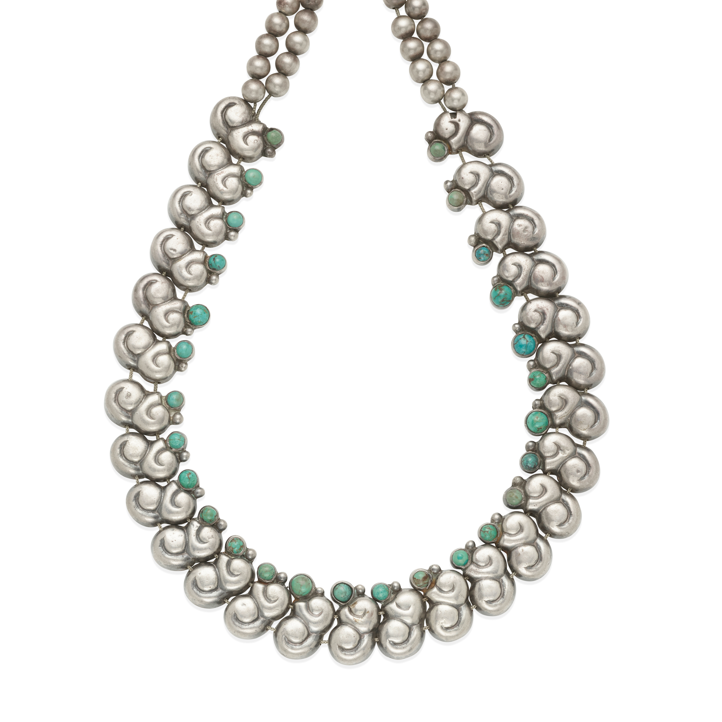 Mexican Silver Clouds Necklace