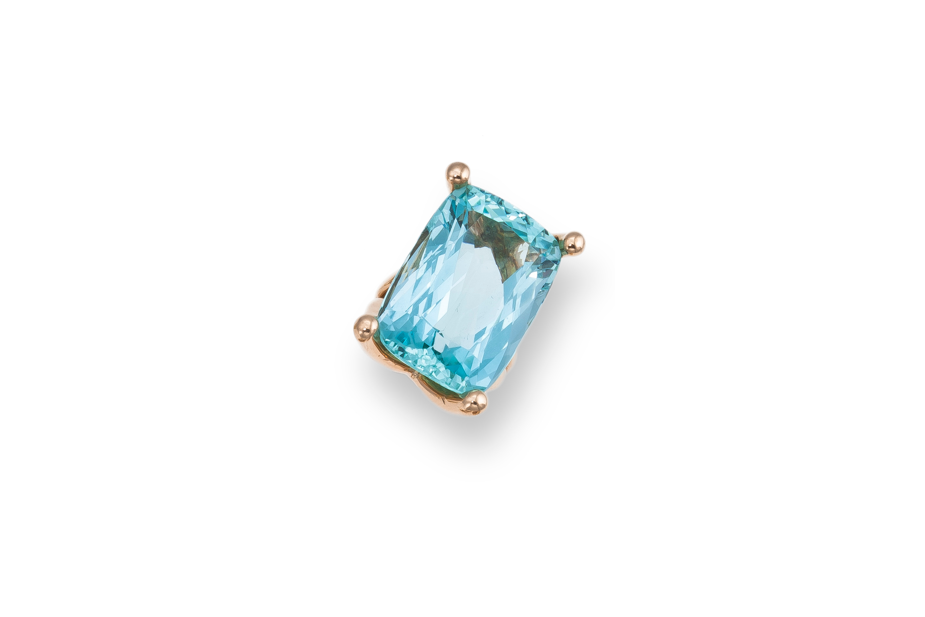 Silver and Aquamarine Ring