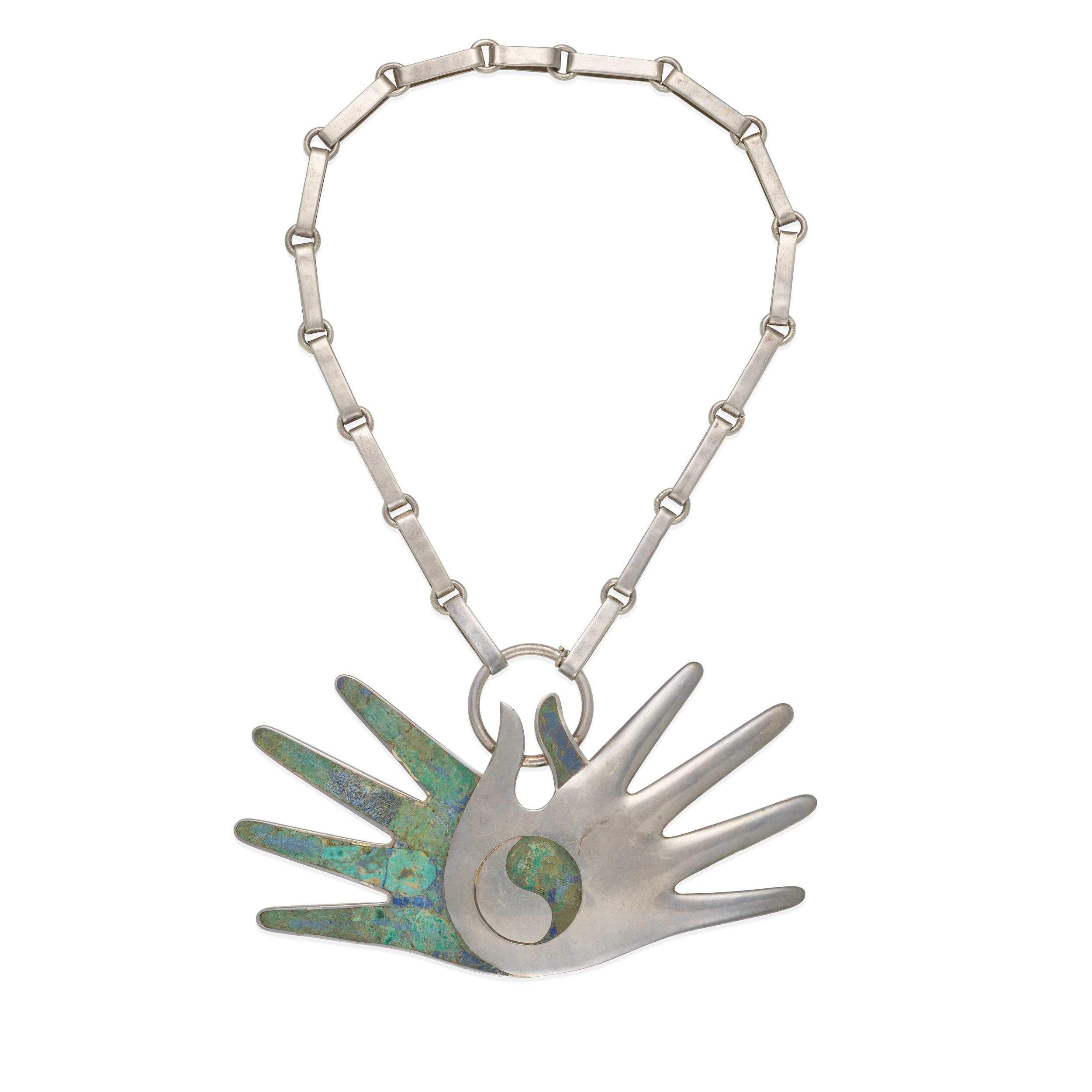 Ying Yang Hands Necklace - Photo 1