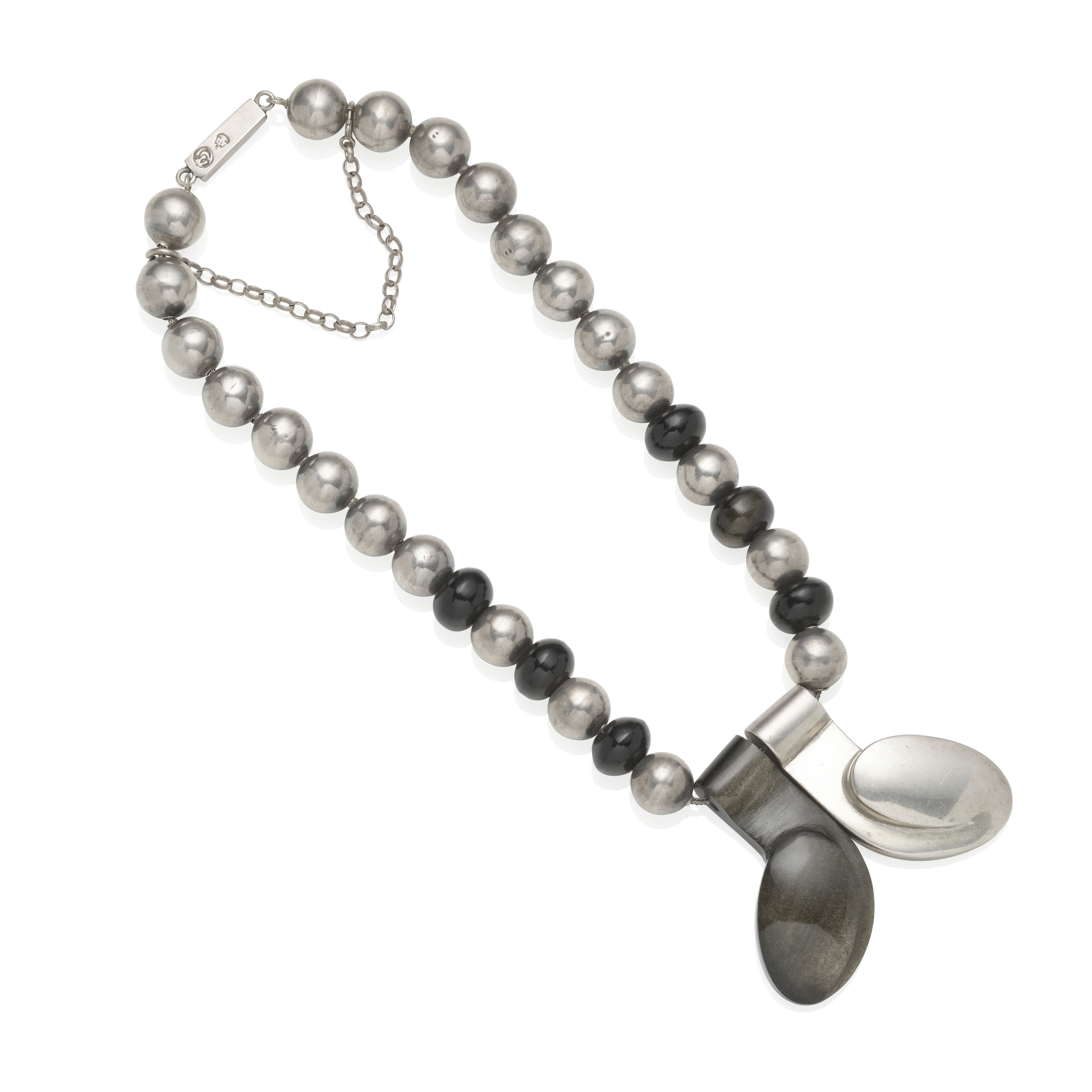 Obsidian Lenguas Necklace - Photo 1