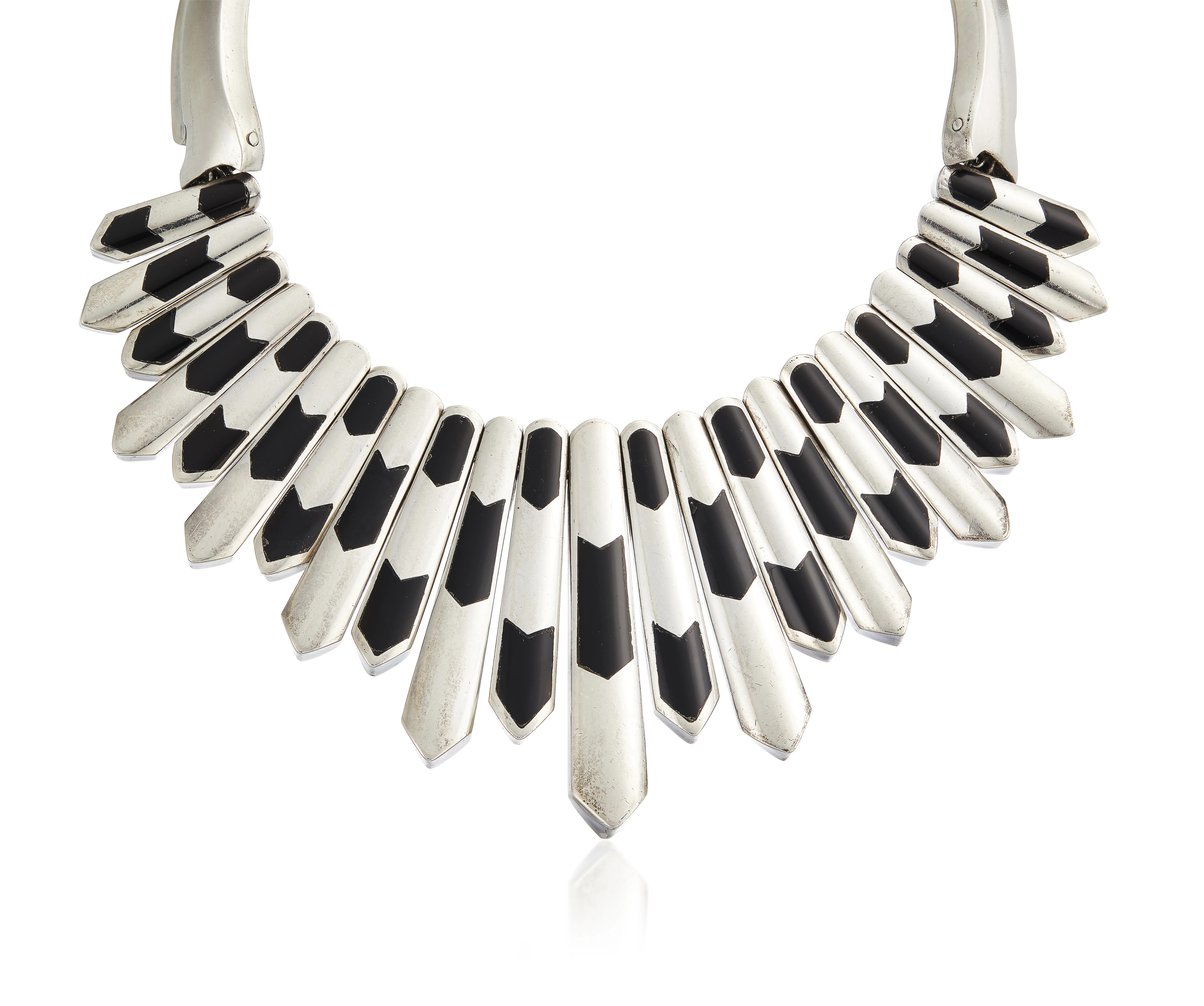 Onyx And Silver Necklace