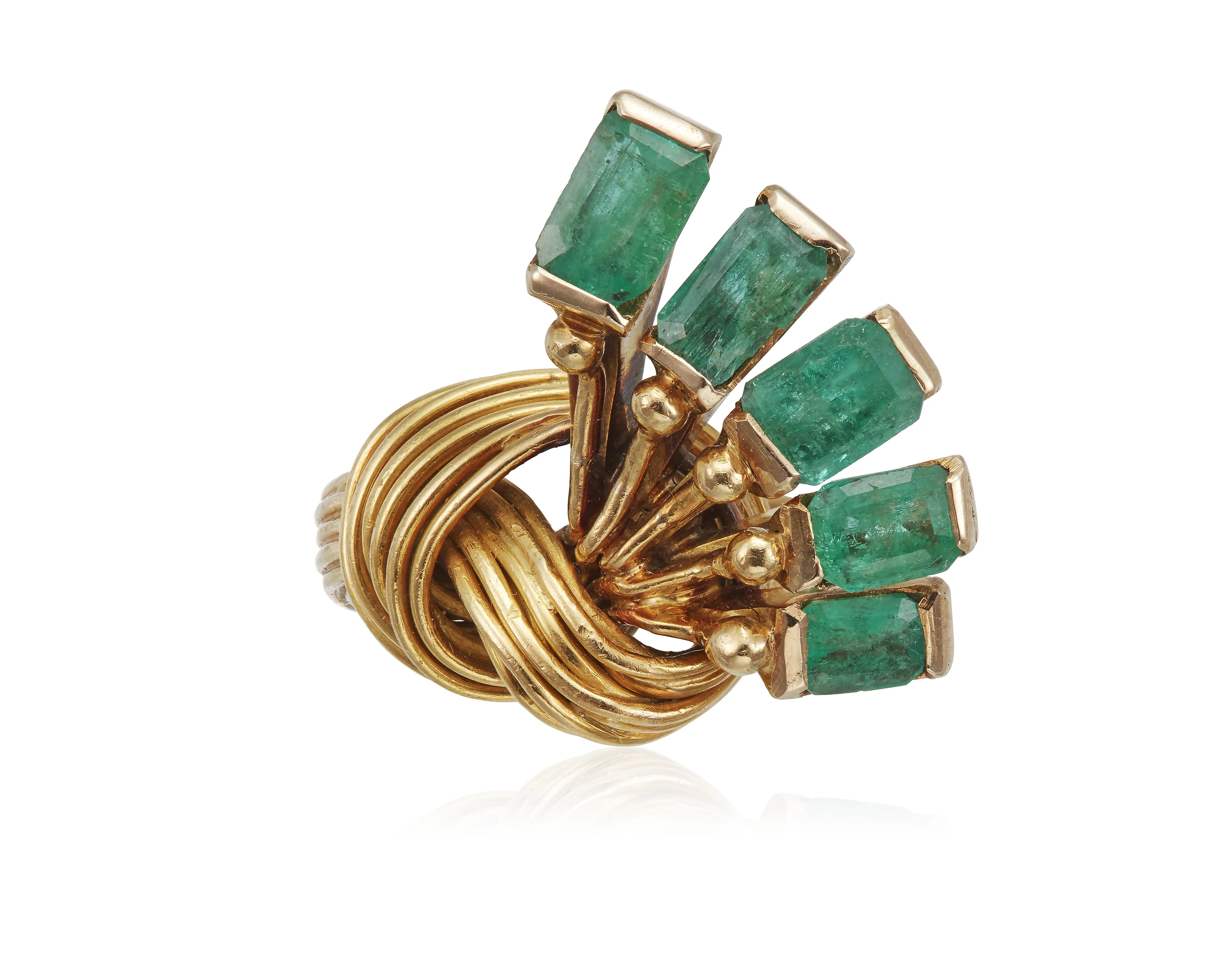 Emerald And Gold Ring - Photo 1