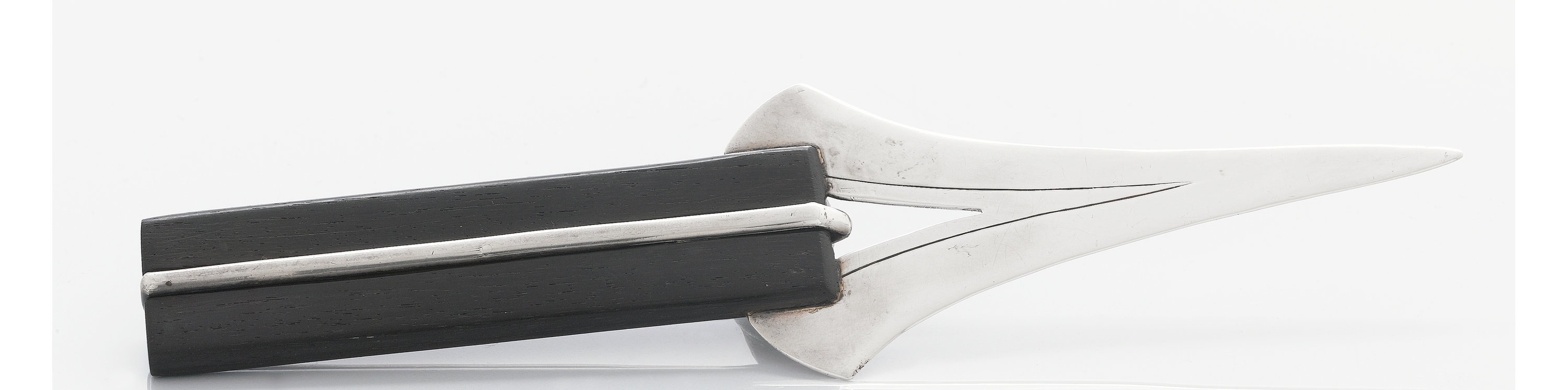 Rosewood and Silver Letter Opener - Photo 1
