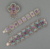 turquoise amethyst bracelet