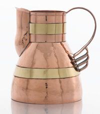 copper & brass pitcher - Photo 1