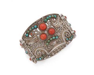 turquoise coral dove bracelet - Photo 1