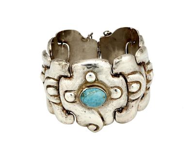 turquoise link bracelet - Photo 1