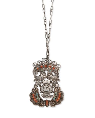 turquoise coral dove necklace - Photo 1