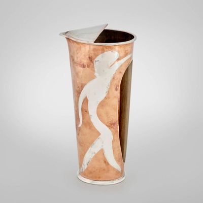 mixed-metal cocktail pitcher - Photo 1