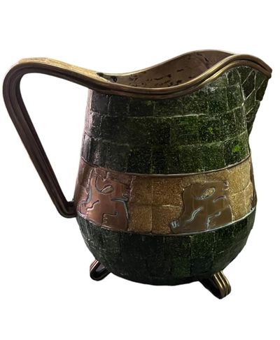 mosaic brass pitcher - Photo 1