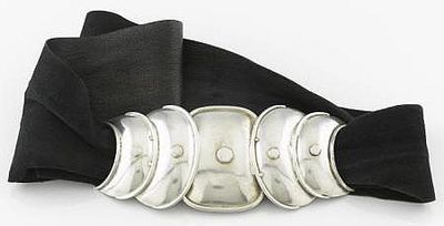Silver and Leather Armadillo Belt - Photo 1