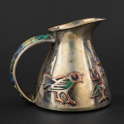 malachite silverplate pitcher