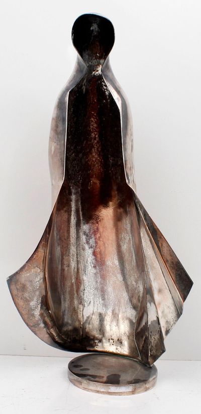 Virgin Mary silverplate sculpture - Photo 1