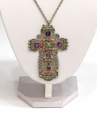 turquoise coral pendant - Photo 1