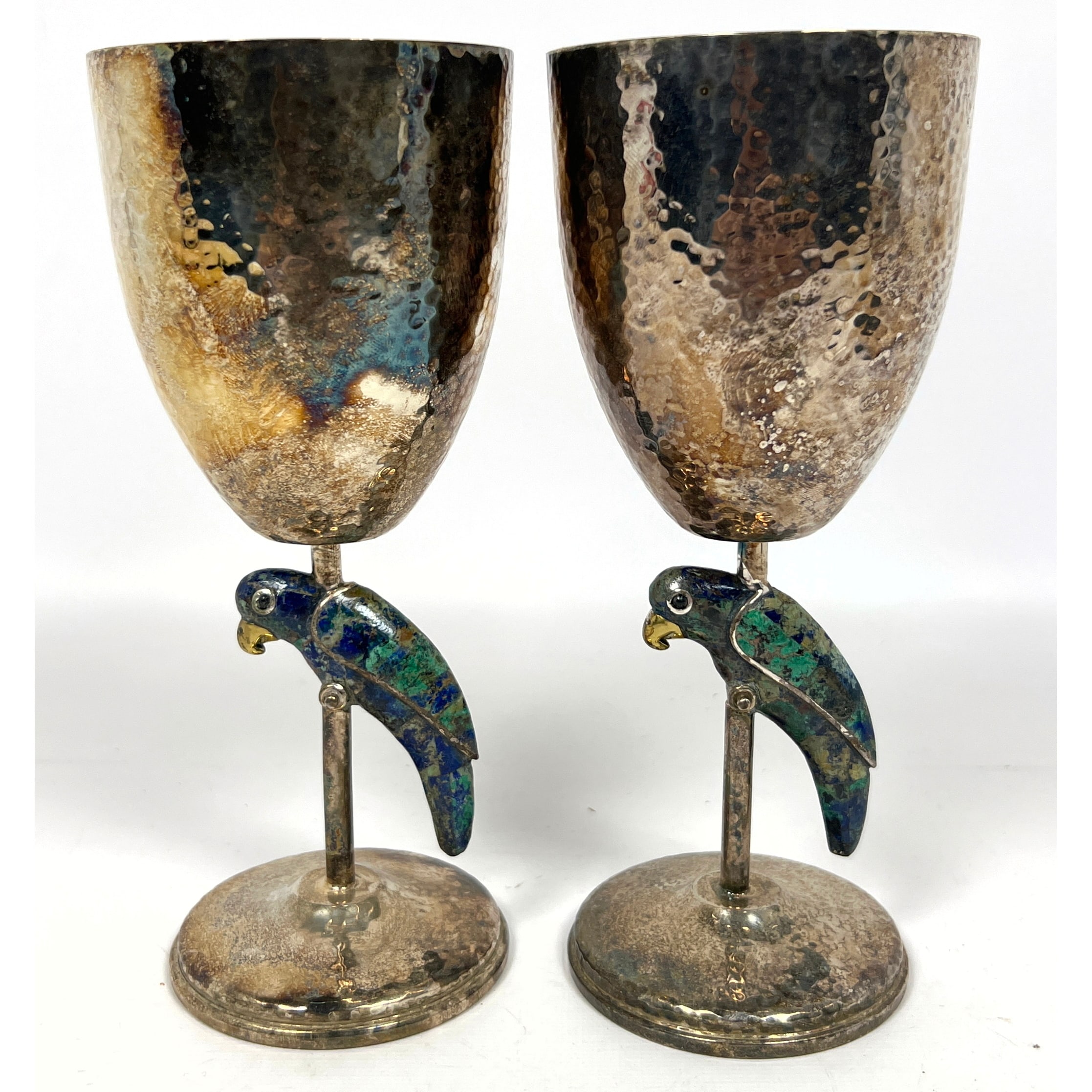 parrot stone inlay goblet - Photo 1