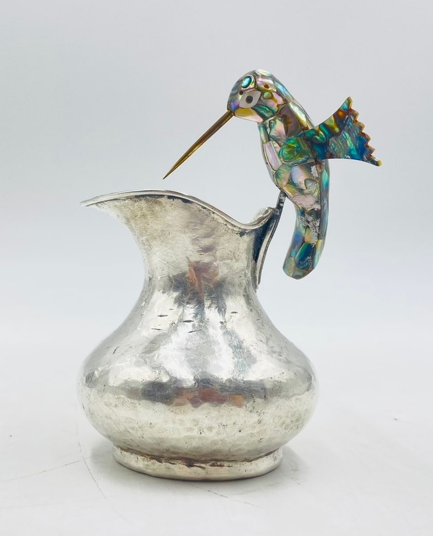 hummingbird silverplate mop creamer pitcher - Photo 1