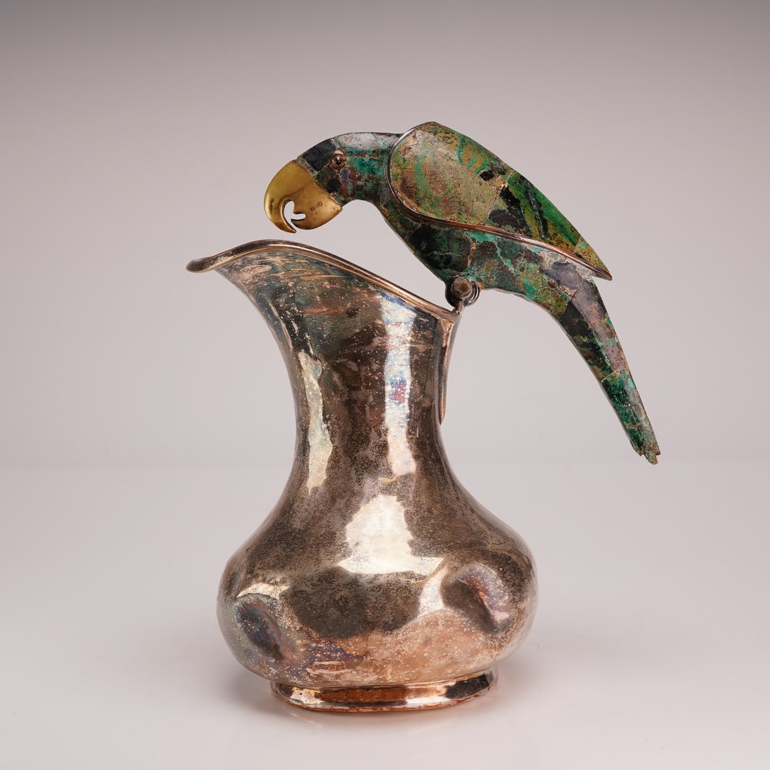 parrot silverplate pitcher - Photo 1