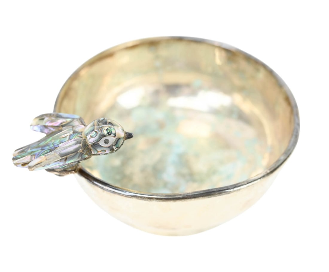 hummingbird silverplate mop plate - Photo 1