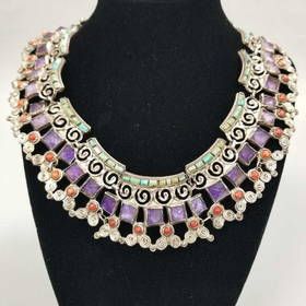 turquoise amethyst necklace