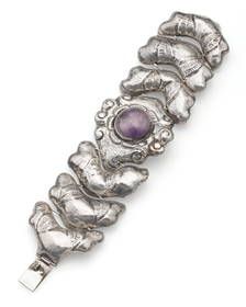amethyst link bracelet - Photo 1