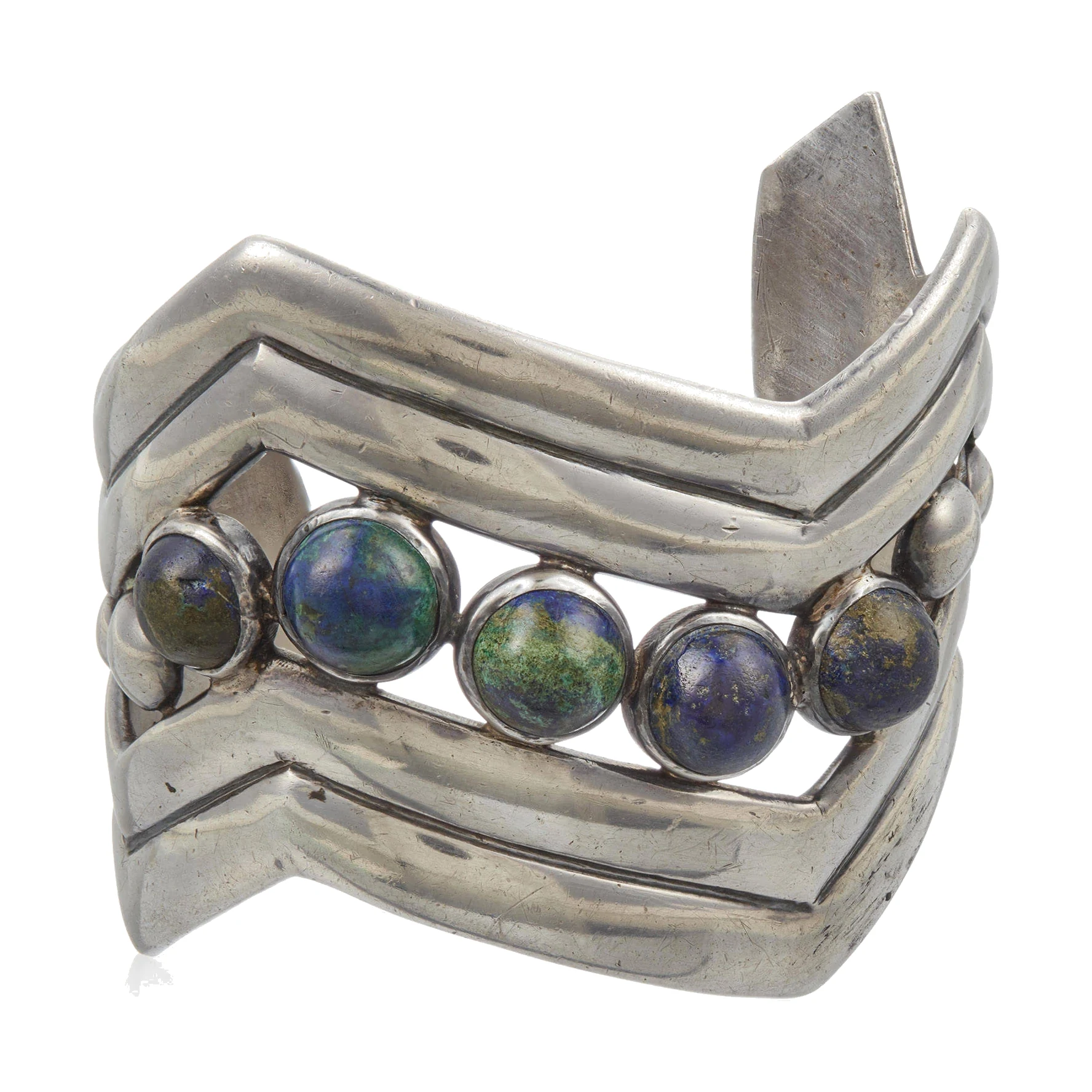 Azurmalachite Zig-Zag Cuff - Photo 1