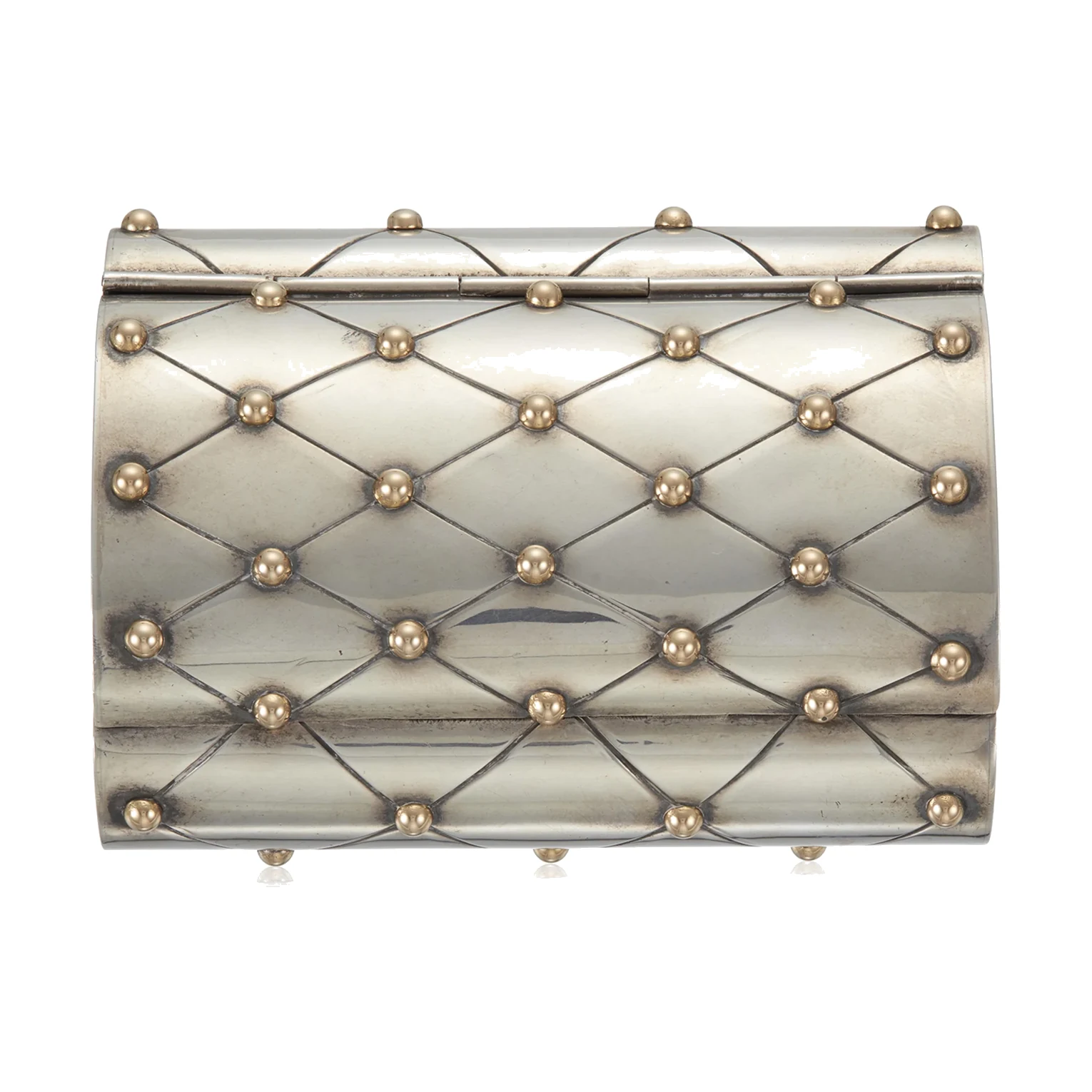 Lattice Silver Barrel Box - Photo 1