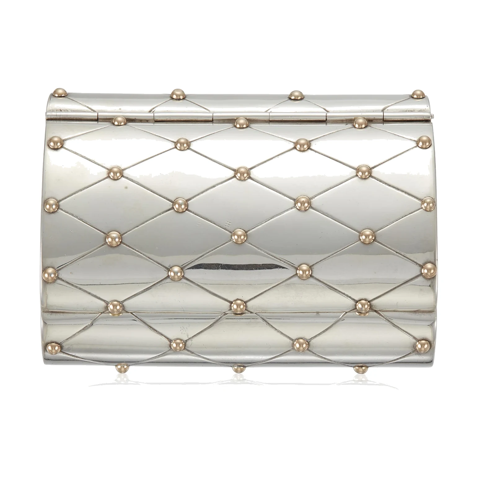 Lattice Silver Barrel Box - Photo 1