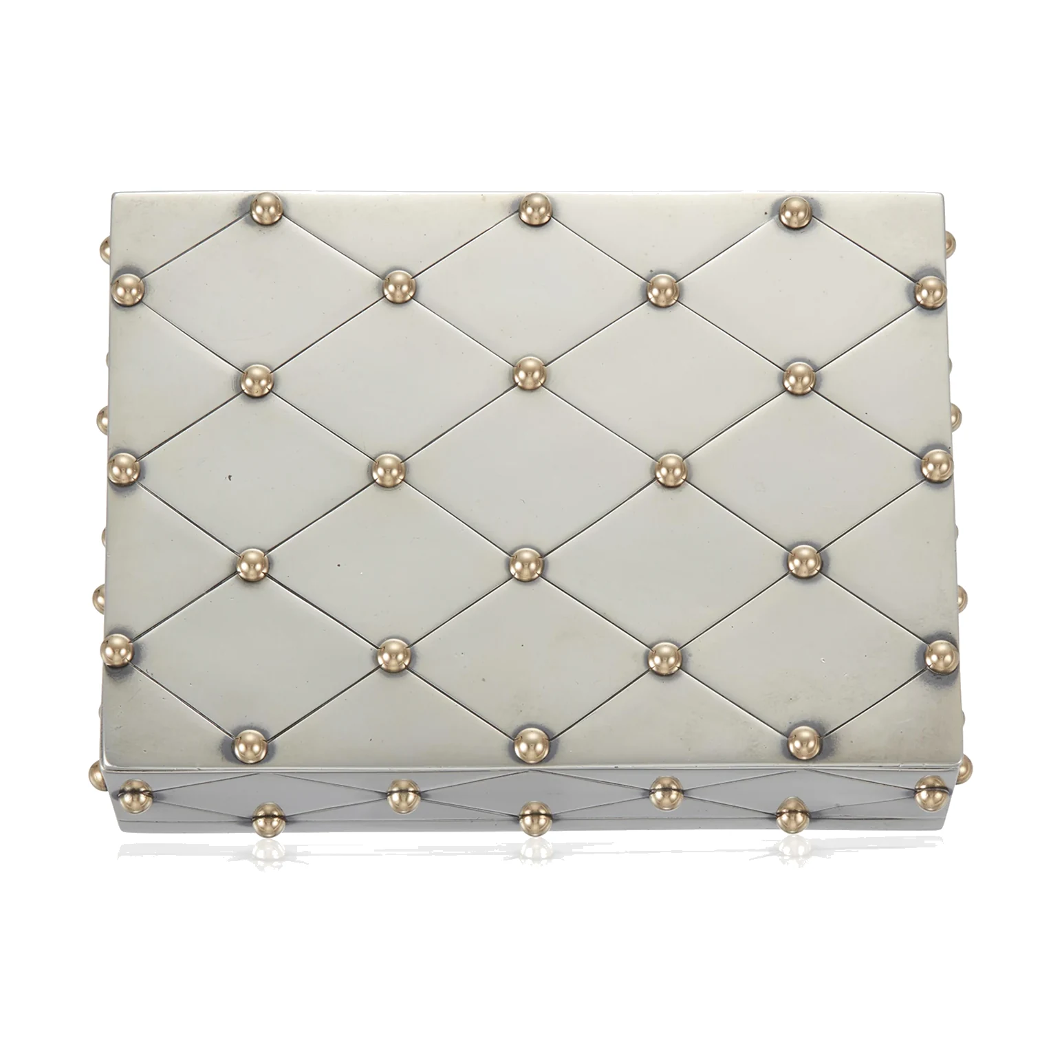 Rectangular Box with Gold Beads - Photo 1