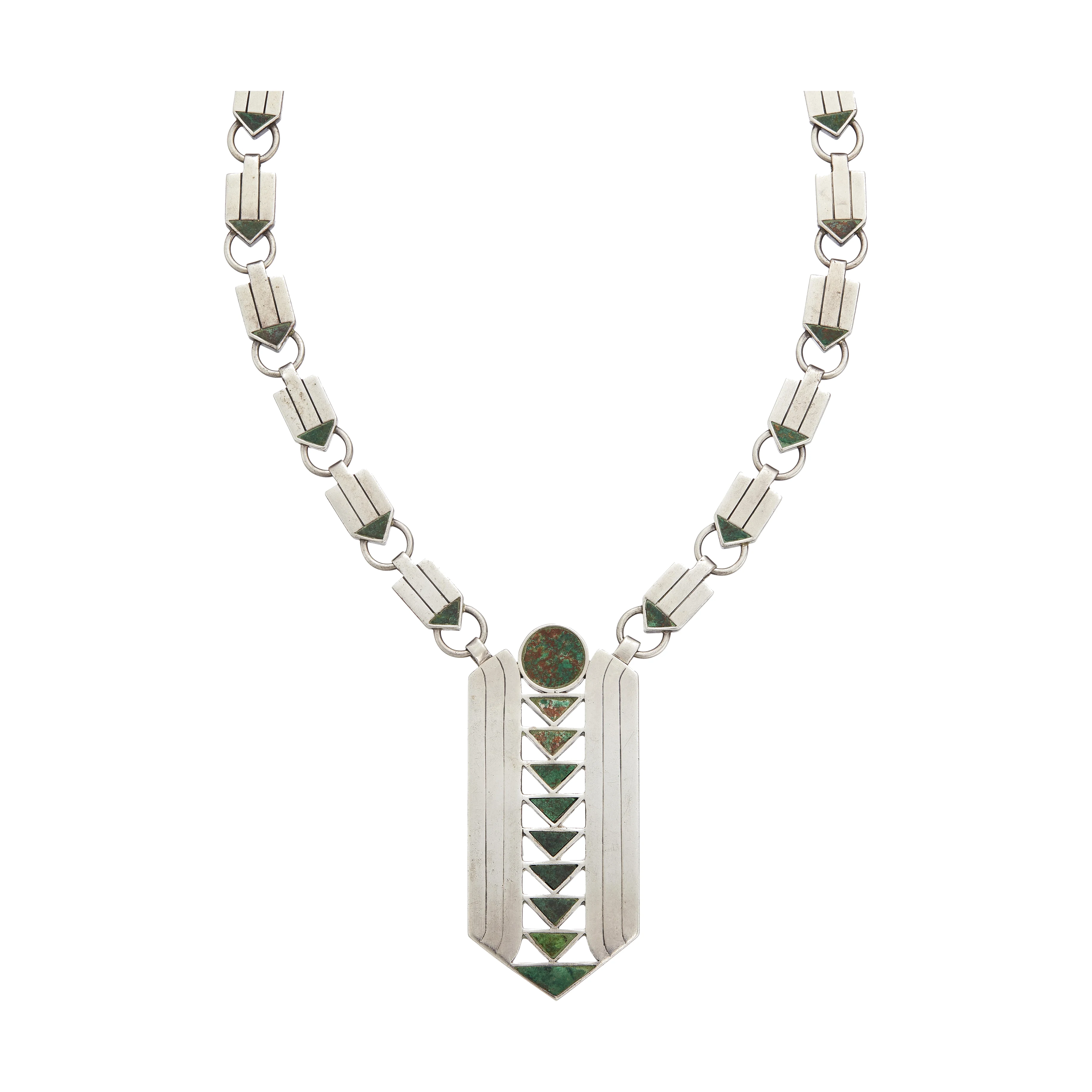 Malachite Arrow-Point Pendant Necklace - Photo 1