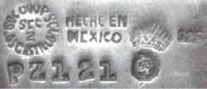 Soc Coop · SCL · Sec 2 · Los Castillo · Hecho en Mexico · 925 · PZ121 · Eagle 58