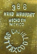 386 · Hand Wrought · Hecho en Mexico · Los Castillo · Taxco