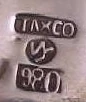 William Spratling mark: Taxco · WS · 980 (1933-38)