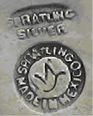 William Spratling mark: Spratling Silver · WS · Spratling · Made in Mexico (1940-46)