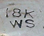 William Spratling mark: 18K · WS