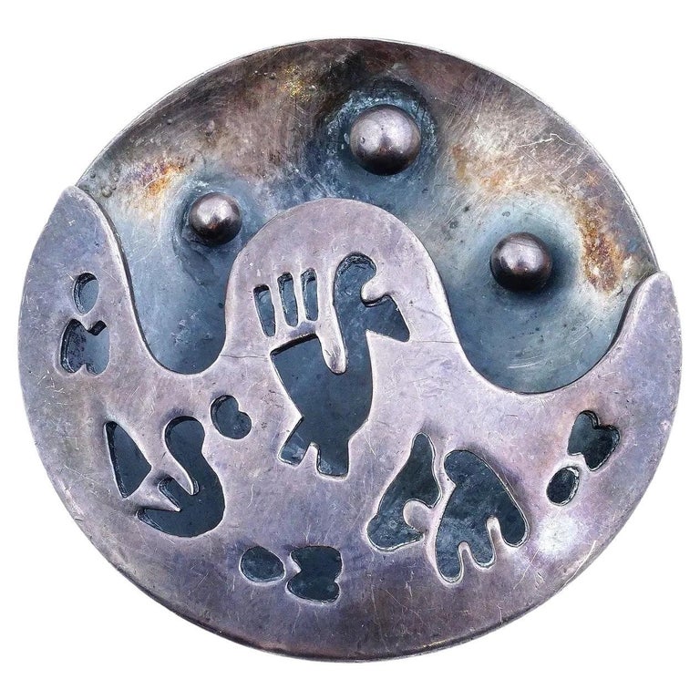 Aguilar / Coro interlocking-motif brooch - Photo 1