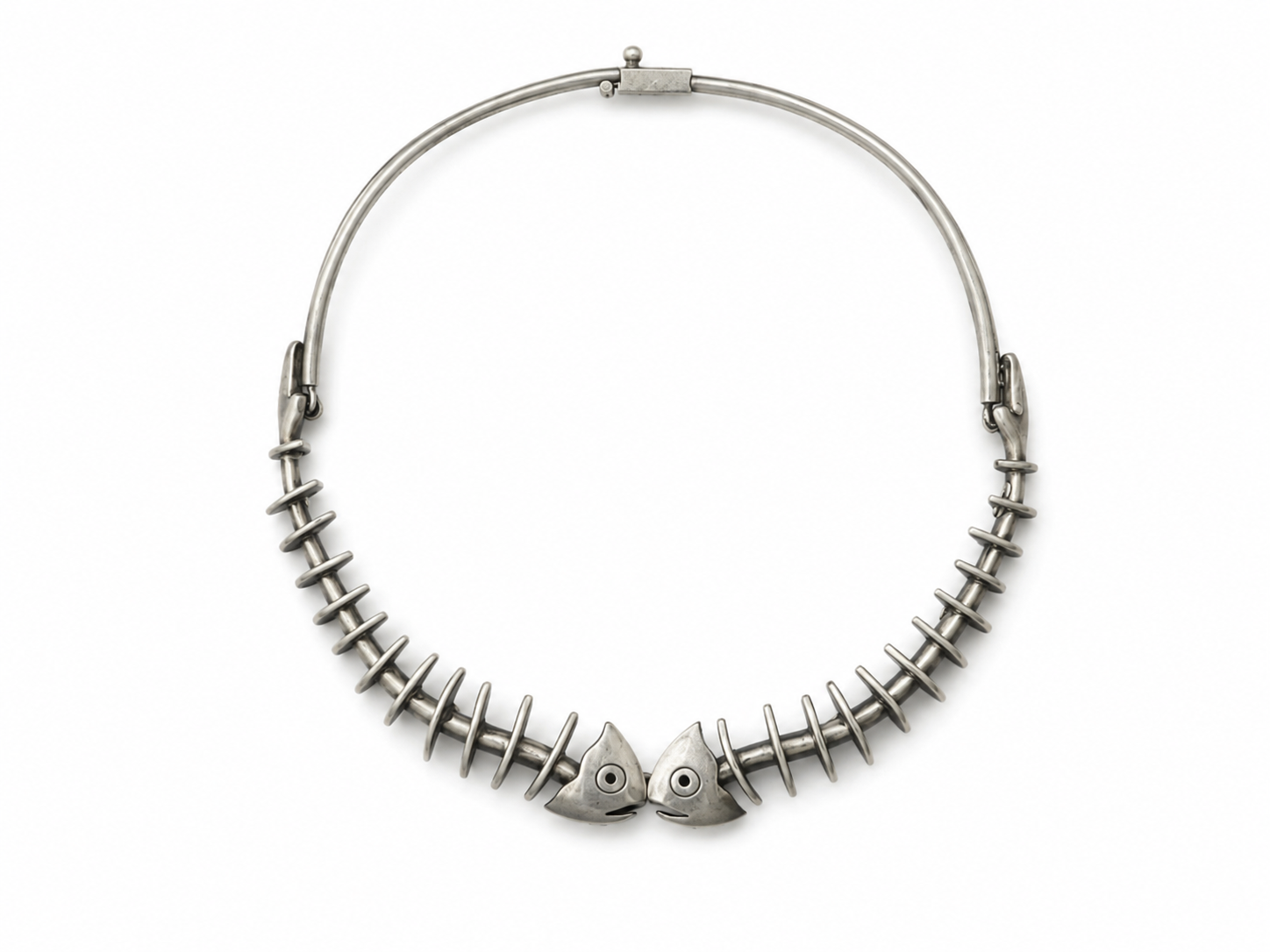 Skeletal Fish Necklace