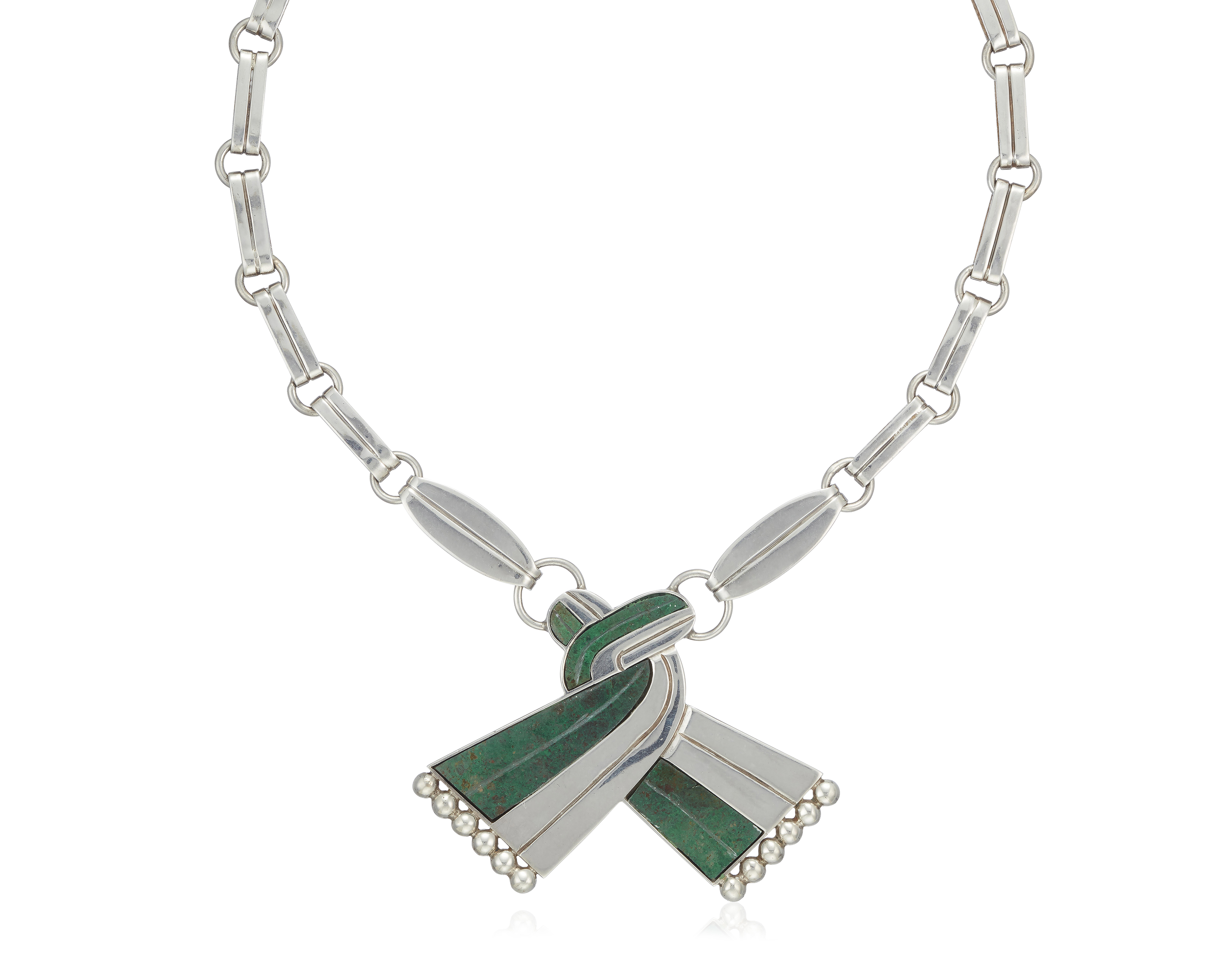 Azur-Malachite Tassel Necklace
