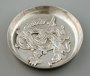 Individual Ashtray with Pre Columbian Feathered Serpent