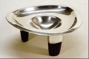 Ashtray Mounted on Three Rosewood Legs - Photo 1