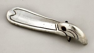 Duckbill Bottle Opener with Obsidian Eyes - Photo 1