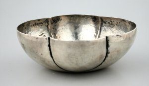 Smaller and More Rounded Silver Scalloped Bowl - Photo 1