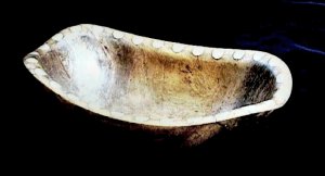 Mahogany Bowl of Irregular Shape - Photo 1