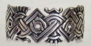 Silver Plated Cuff Bracelet Designed by Spratling - Photo 1
