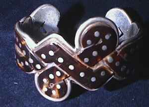 Cuff Bracelet Overlaid with Tortoise Shell - Photo 1