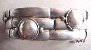 Bracelet of "tubes" with Applied Circles - Photo 1