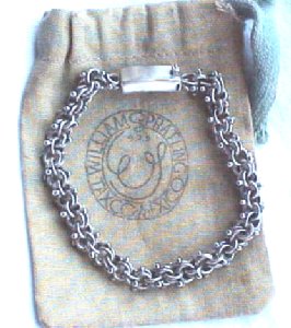 Link Bracelet with Links Accented by Applied Small Balls - Photo 1