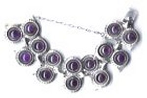Owl Bracelet with Amethyst Eyes - Photo 1