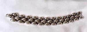 All Silver Tear Drop Link Bracelet - Photo 1