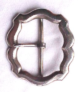 Shaped Silver Belt Buckle - Photo 1