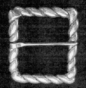 Belt Buckle of Twisted Silver Cord - Photo 1